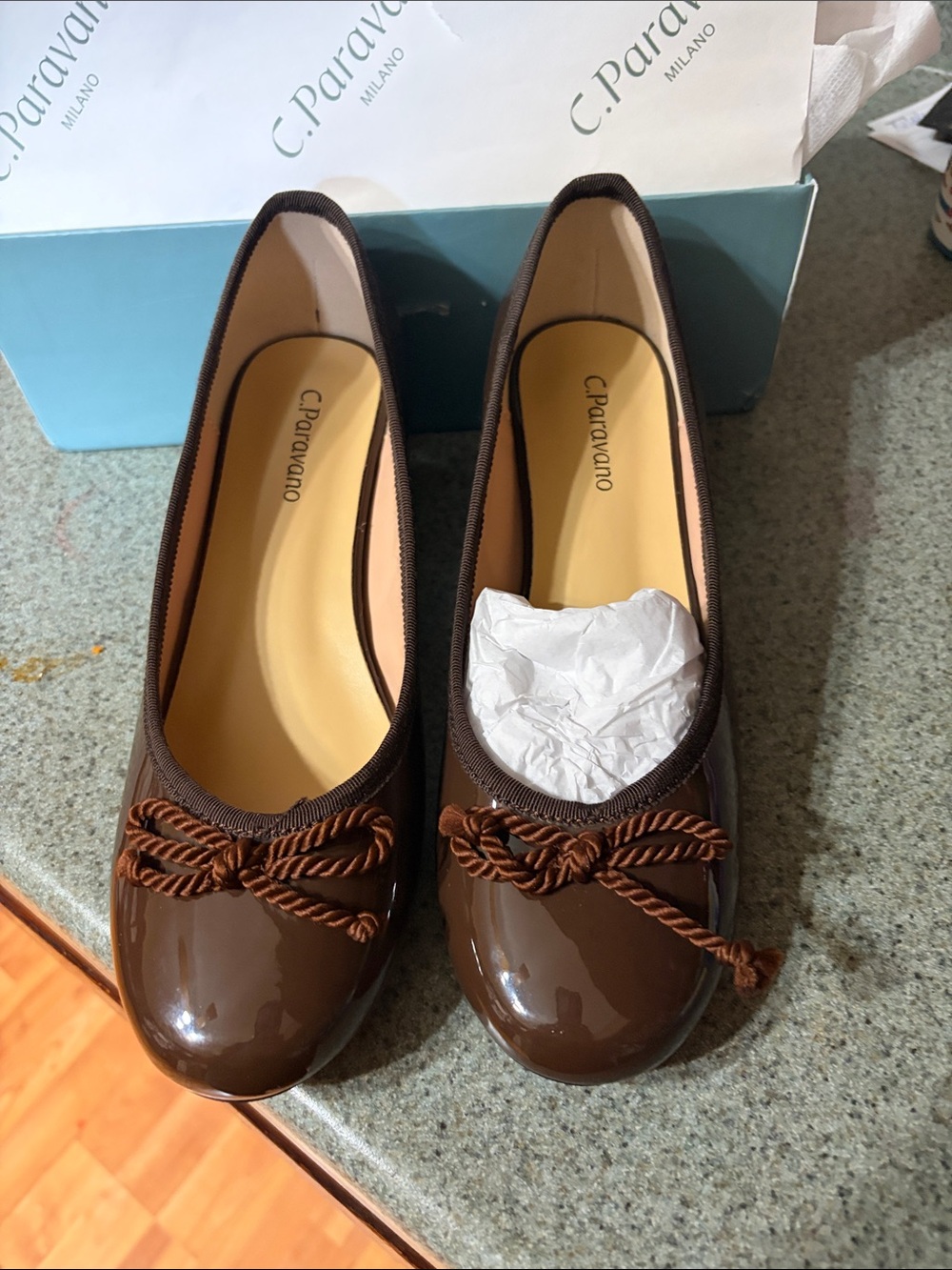 C. Paravano Milano Women's Heels in Light Blue - Picture 4 of 4